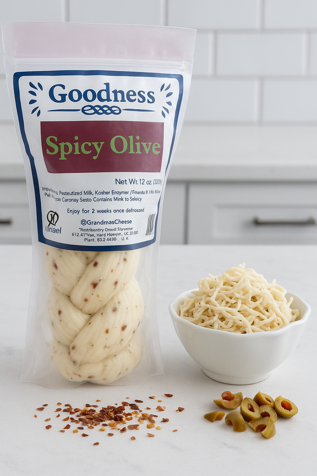 Goodness Spicy Olive Cheese