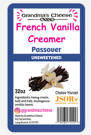 French Vanilla Creamer Unsweetened PASSOVER